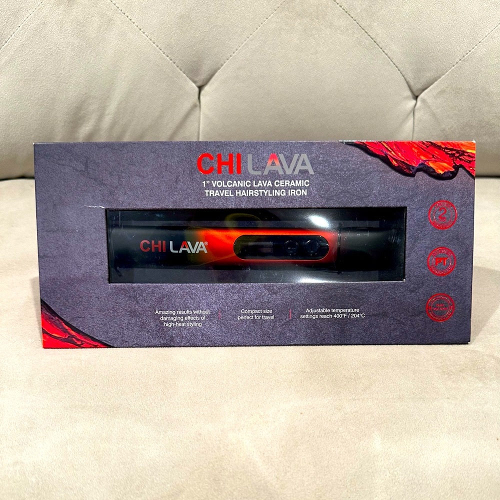 NEW IN BOX Chi Lava flat iron travel size.